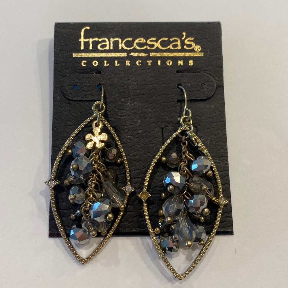 Francesca’s Beaded Dangling Earrings NWT